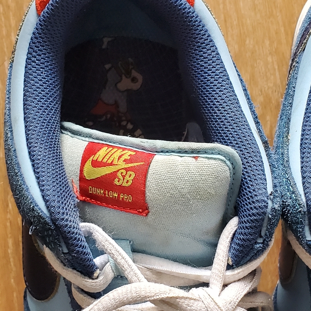 Nike SB Dunk Low Why So Sad Size 10 DX5549-400 Sneakers Shoes Blue NO BOX - Picture 4 of 12